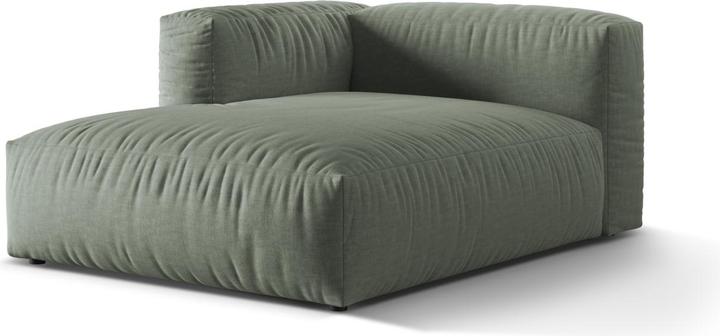 Image du produit Micadoni Chaise longue modulable gauche, "Martina", 1 Place, 176x123x75 Fabriqué en Europe (Recamière)