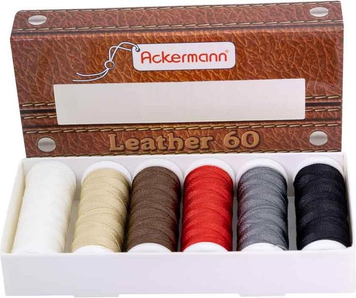 Produktbild Ledergarn-Set in 6 Farben x 120m