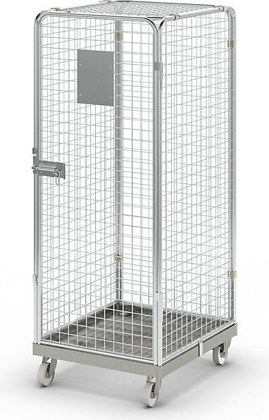 Produktbild kaiserkraft Antidiebstahlbehälter mit Stahl-Rollplatte (500 kg)