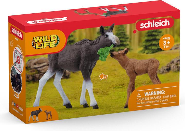 Produktbild Schleich Elchkuh mit Kalb