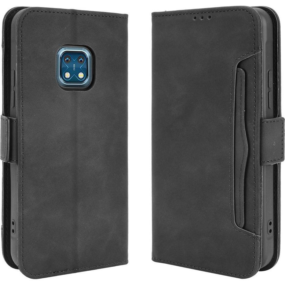 Cover-Discount Nokia XR20 - Etui mit vielen Kartenfächer schwarz (Nokia XR20), Smartphone Hülle, Schwarz