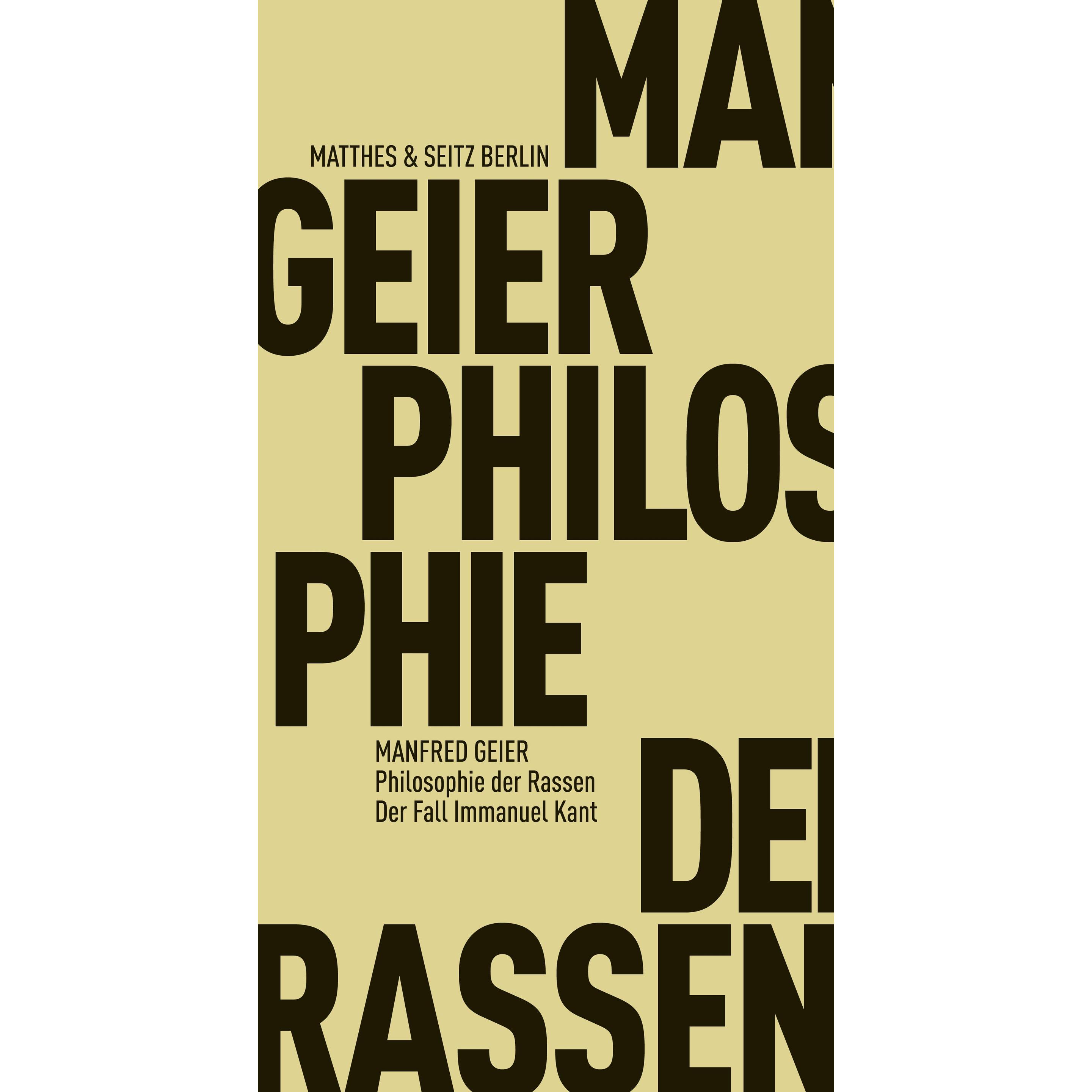 Philosophie der Rassen, Fachbücher von Manfred Geier