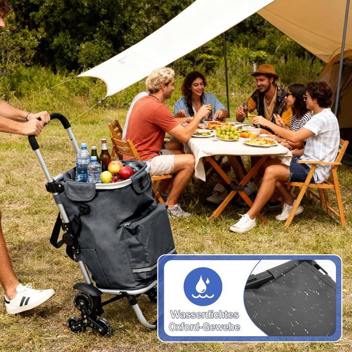 Produktbild Sekey Einkaufstrolley mit Treppensteiger und Kühlfach