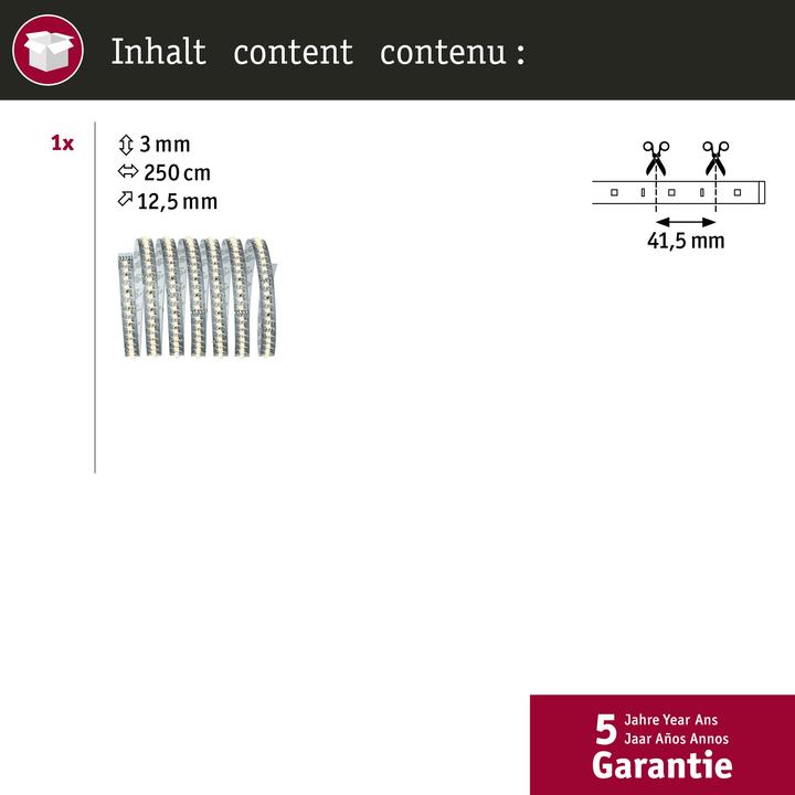 Produktbild Paulmann MaxLED 1000 Stripe (Warmweiss, 250 cm, Indoor)