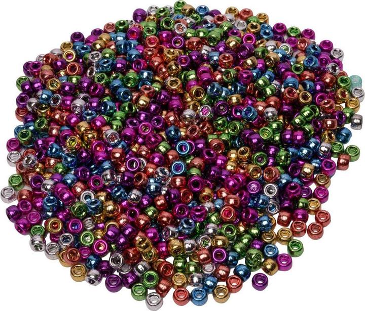 Actual product image Colorations Colorationen - Ponyperlen Metallic 6x9 mm, 1000 Stk.
