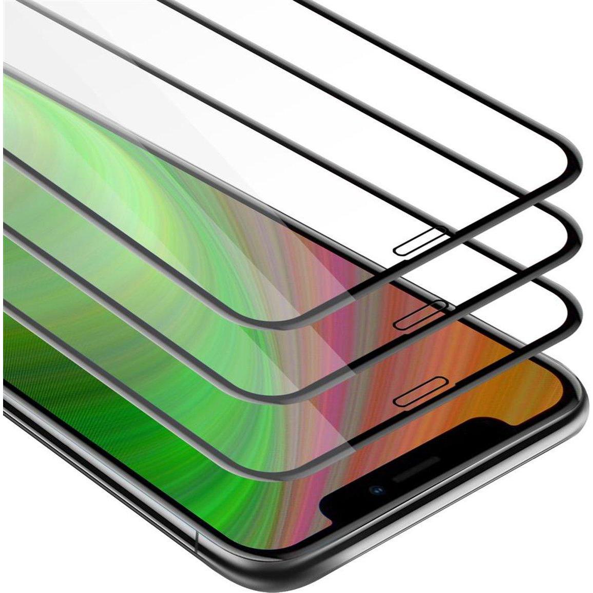 Thumbnail - Cadorabo Vollbild Displayschutzglas (3 Stück, Apple iPhone 11 Pro), Smartphone Schutzfolie, Schwarz