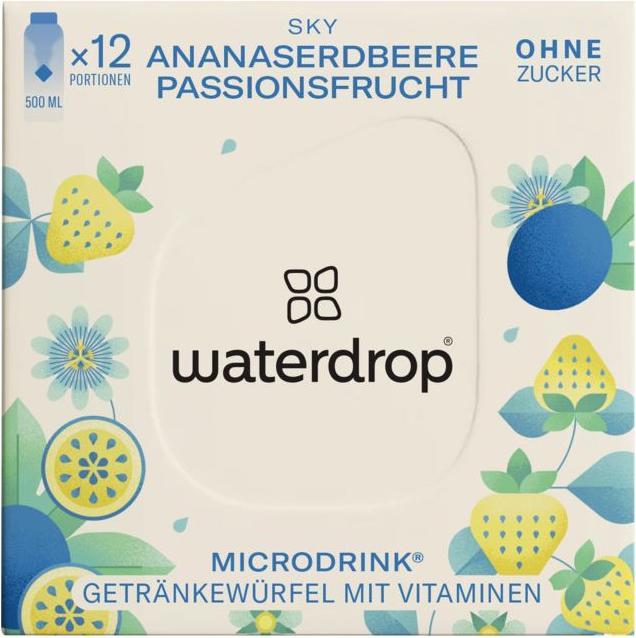 Produktbild Waterdrop Sky (Passionsfrucht, Kaktusfeige, Ananaserdbeere, 12 x)