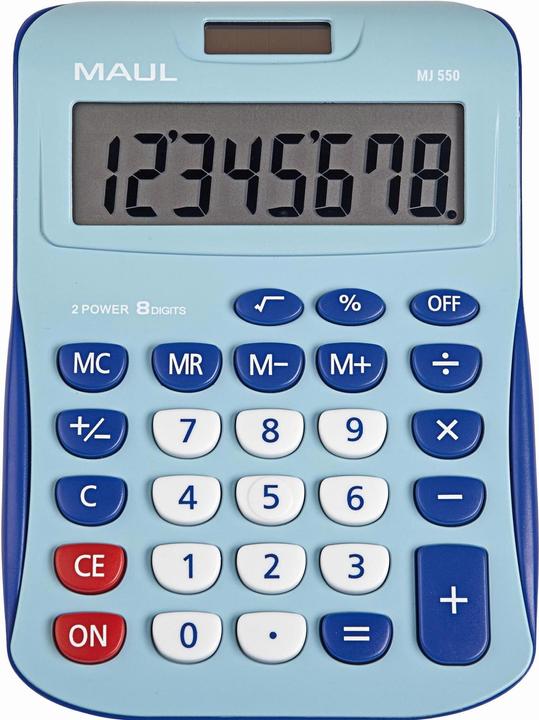 Actual product image Maul Calculator MJ550 Junior Blue (Batteries)