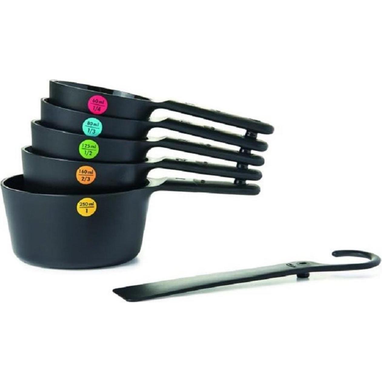 Thumbnail - OXO Messlöffel-Set, Messbecher, Schwarz