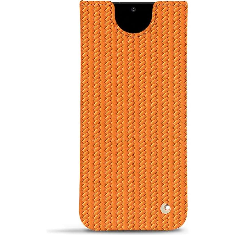 Noreve Lederschutzhülle (Samsung Galaxy S20), Smartphone Hülle, Orange