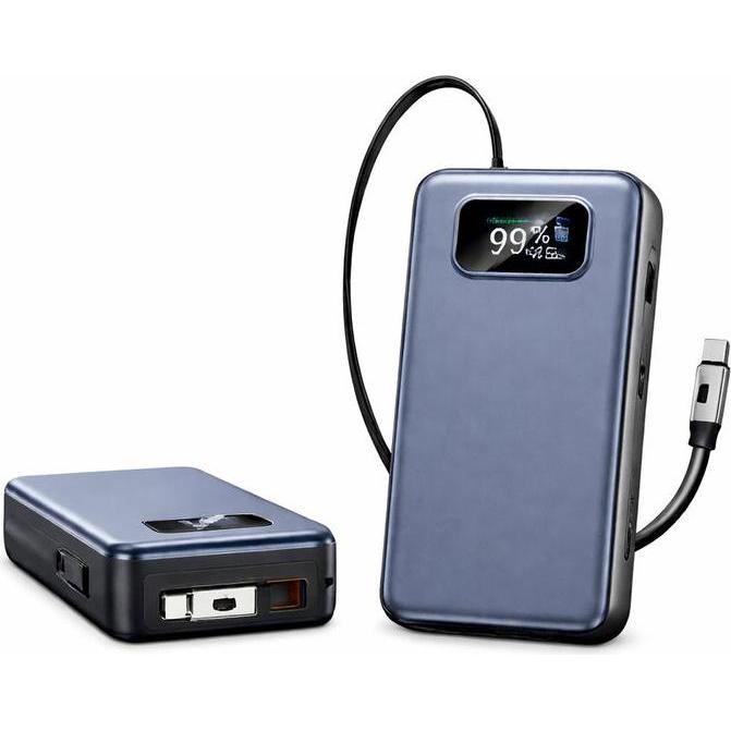 SIGN Powerful Powerbank with Built-in Cables 20000mAh 65W USB-C/Lightning, Powerbank