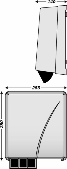 Produktbild JVD Moderner Pool Haartrockner Dragon Weiss IP23 (2000 W)