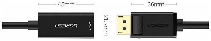 Produktbild Ugreen Display Port auf HDMI Adapter Konverter 1080P mit Audio (HDMI, 25 cm)