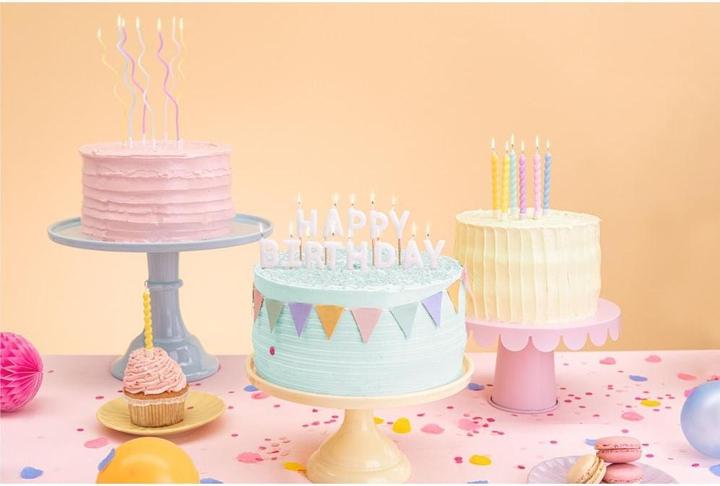 Image du produit Partydeco Bougies Torsade Multicolore (6pcs) (6 pcs)
