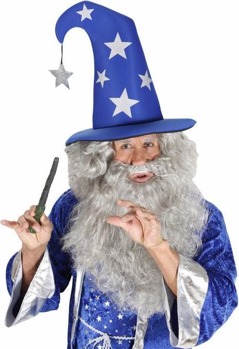 Produktbild Widmann Zauberer Hut blau mit Sternen