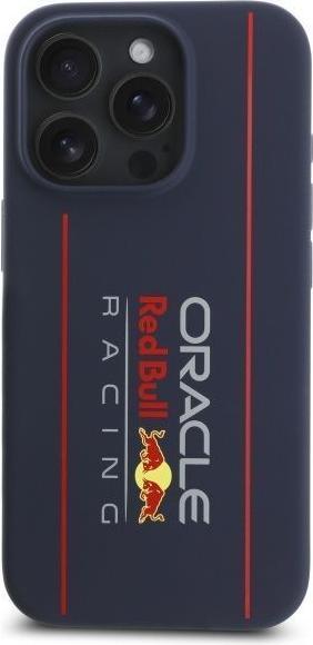 Produktbild Red Bull Racing - Silicone Oversize Vertical Logo MagSafe (RBHMP15L24SIOLRV) - iPhone 15 Pro - Navy (Apple iPhone 15 Pro)