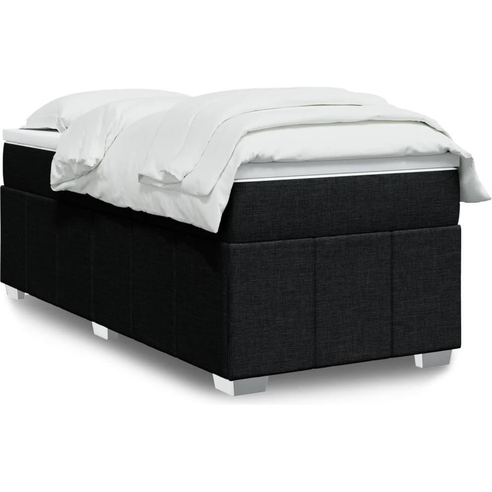 VidaXL, Bett, Bo x springbett mit Matratze 90 x 200 cm Stoff (90 x 200 cm)
