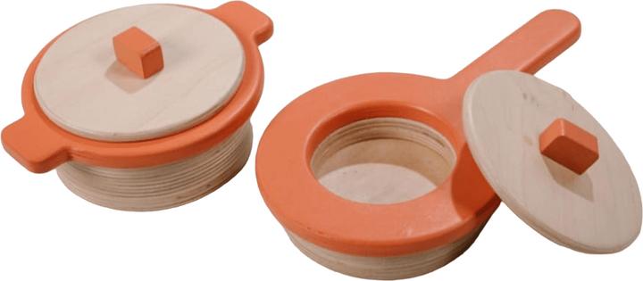 Activity Board Wooden toy set, kitchen utensils, great gift, cooking set for children - pot and pan, salmon