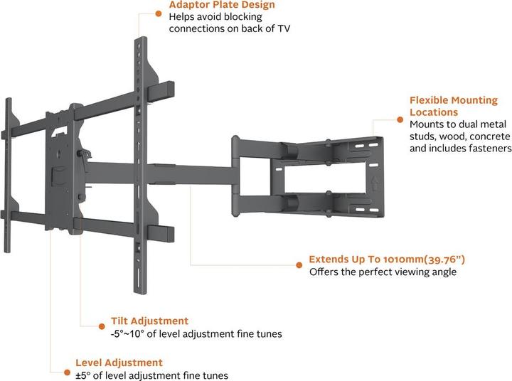 Produktbild Multibrackets 6539 (Wand, 40 kg, 42" - 75")
