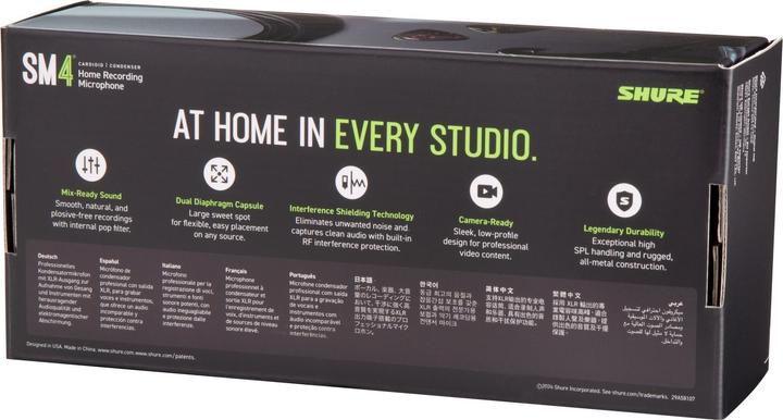 Actual product image Shure SM4-K - Microphone pojemnościowy zewnętrznie polaryzowany