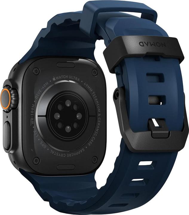 Actual product image Nomad Rocky Point Band 42/44/45mm Atlantic (42 mm, Fluoroplastic, Leather, Plastic, Rubber, Titanium, Tyres)