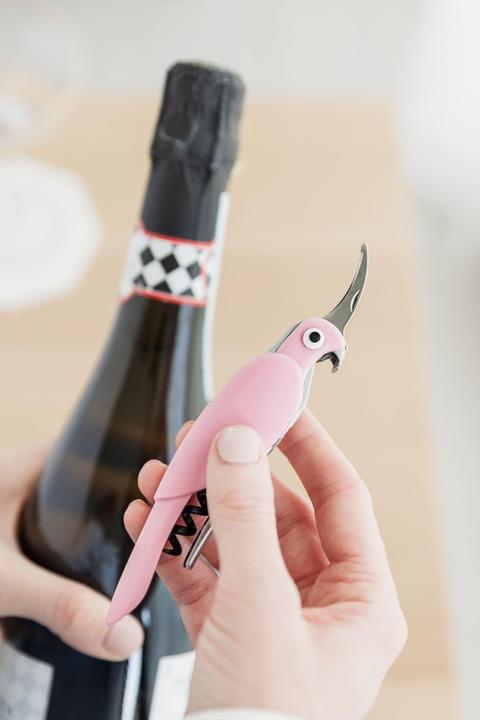 Actual product image Uberstar Bottle opener budgie pink (Corkscrew)
