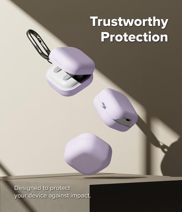 Produktbild Ringke - Silicone - Xiaomi Redmi Buds 4 Pro - Light Purple (Ladecase Hülle)