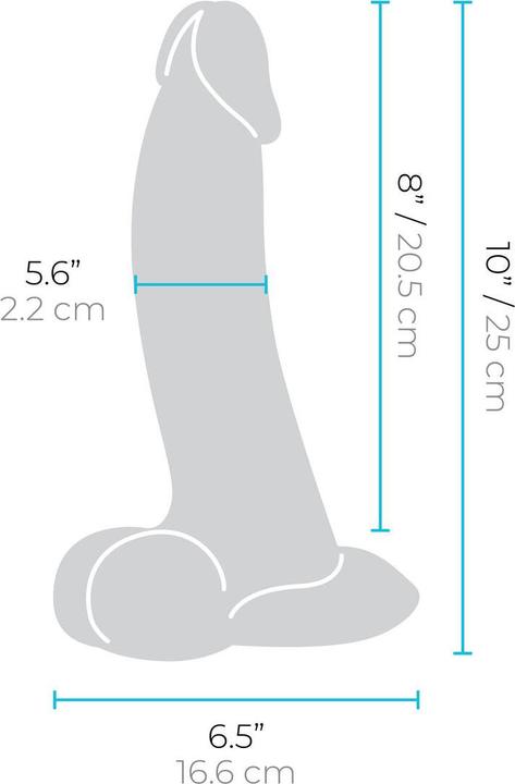 Actual product image Earthly Body Slipskin Realistic Silicone Dildo 10 Inch Curved Brown