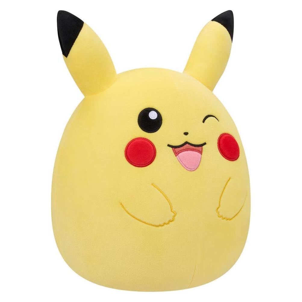 Squishmallows Pokémon - Squishmallow Vague 3 - Peluche Moyenne Pikachu Clin D'Oeil 25cm (25 cm)