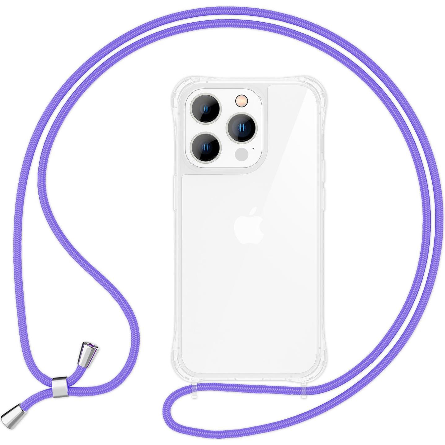 Nalia Hülle mit Kette (Apple iPhone 14 Pro Max), Smartphone Hülle, Violett