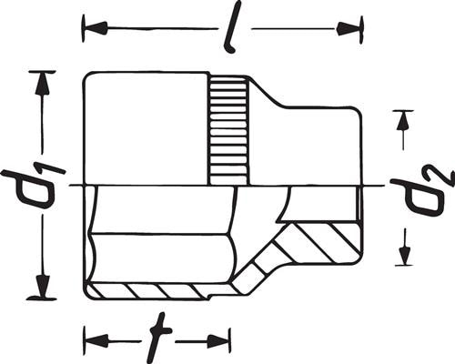Productafbeelding HAZET Externe zeskantbussen (13 mm)
