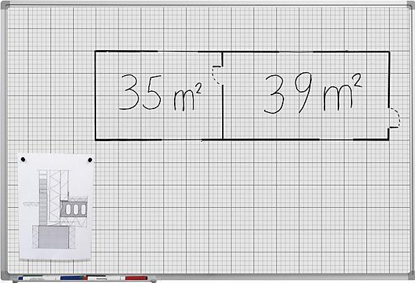 Produktbild eurokraft basic Rastertafel (90 x 60 cm)