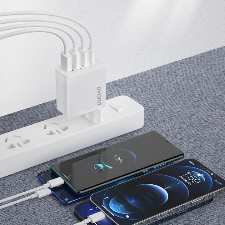 Produktbild Dudao Travel charger A5HEU 3x USB + USB-C, PD 20W (white) (20 W)