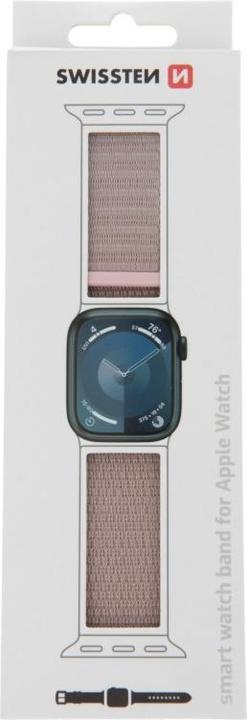 Produktbild Swissten Nylon Band for Apple Watch 38/40/41 mm Rose Gold (Nylon)