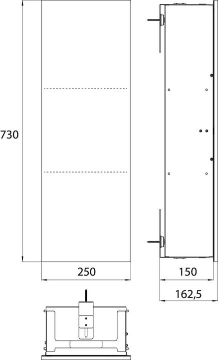 Produktbild Emco asis module pure Schrankmodul, Unterputz, Anschlag rechts 730mm