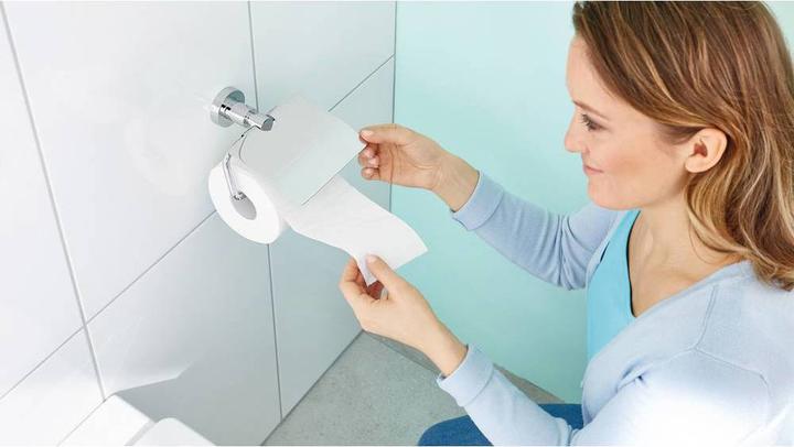 Actual product image tesa Support papier LOXX WC avec Couvercle chromé