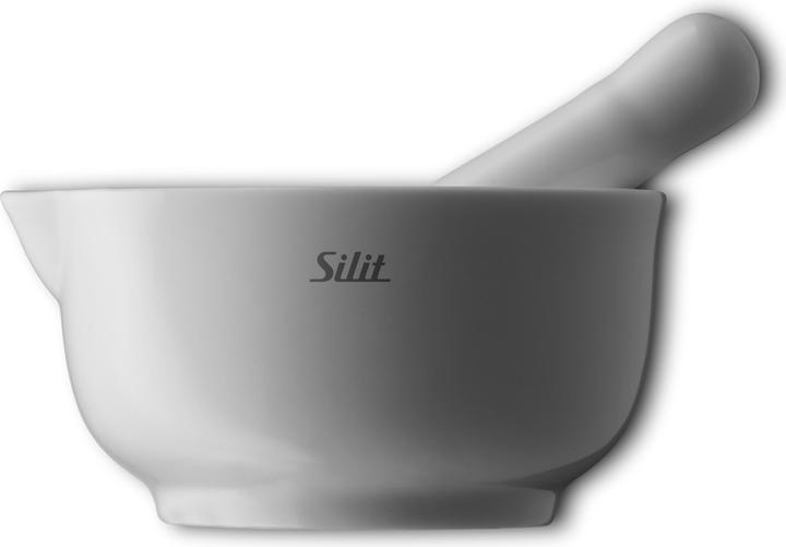 Silit Mörser mit Stössel 10cm Porzellan spülmaschinengeeignet (10 x 11.50 cm)