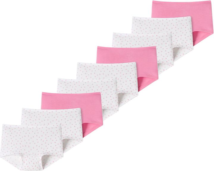 Immagine prodotto Schiesser Confezione da 9 pantaloncini da bambina in cotone organico 95/5 (128, confezione da 9)