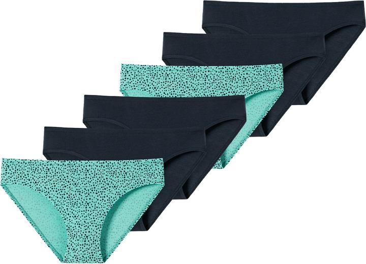 Immagine prodotto Schiesser Confezione da 6 slip per ragazze adolescenti in cotone biologico 95/5 (164, confezione da 6)