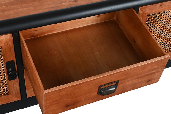 Actual product image DKD Home Decor TV furniture Fir Metal (150 x 40 x 50 cm) (150 x 40 x 50 cm)