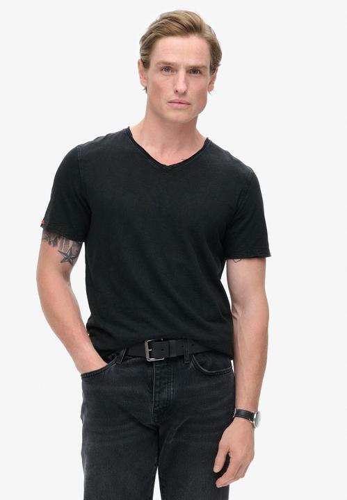 Produktbild Superdry T-Shirt aus Flammgarn mit unversäuberten Kanten und V-Ausschnitt (XL)