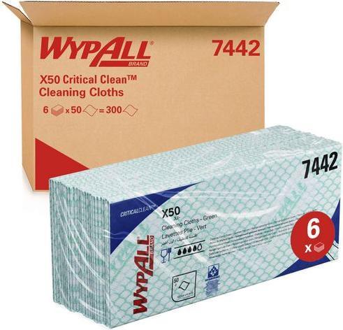 Wypall Microfibre cloths Hydroknit Green (50 pcs.)