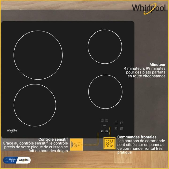 Produktbild Whirlpool AKT 8090/NE (58 cm, Elektrokochfeld)