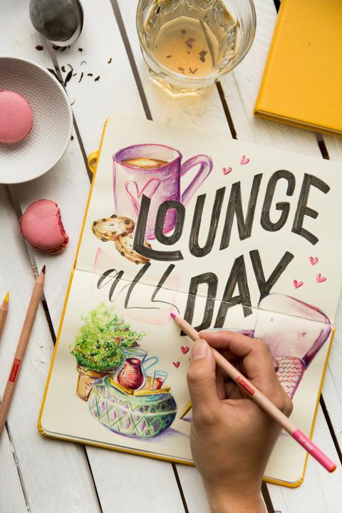 Produktbild Talens Malbuch 13 x 21 cm Gold Gelb (A5)