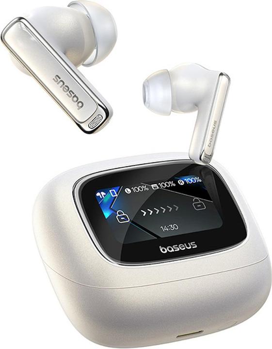 Actual product image Baseus Bowie M2s Ultra Moon White (ANC, 30 h, Wireless)