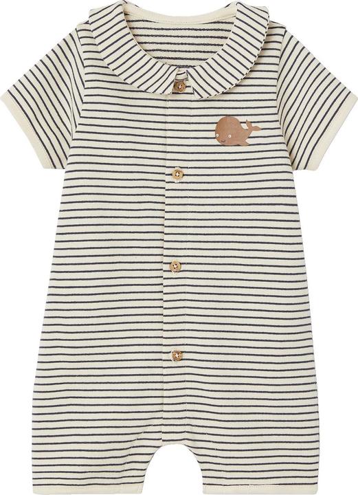 Produktbild Vertbaudet Gestreifter Baby Overall Oeko-Tex (62)