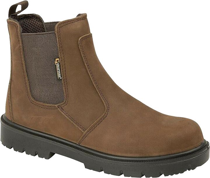 Produktbild Grafters Sicherheitsstiefel Mit Elastischen Einsätzen Gewachstes Leder (37)