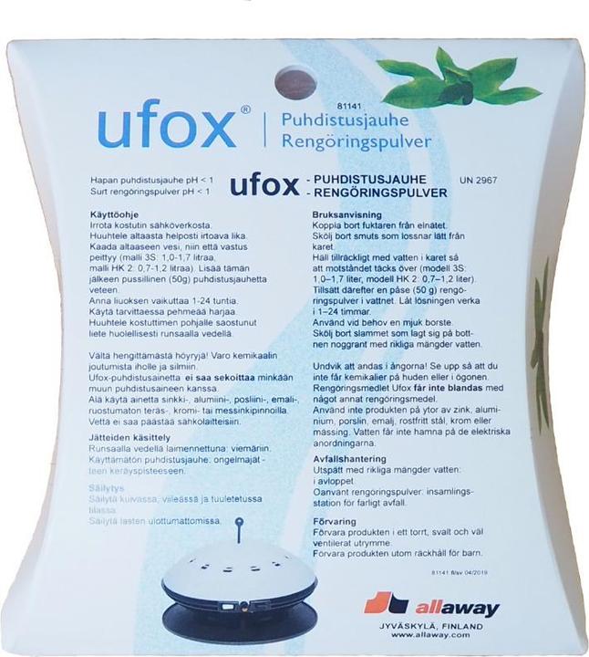 Actual product image Ufox ilmankostuttimen puhdistusjauhe (2x)