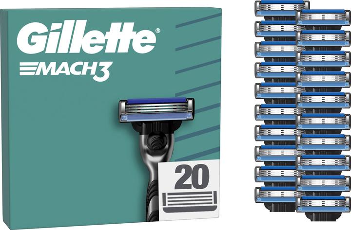 Produktbild Gillette Mach3 Systemklingen 20er Ersatzklingen (20 x)