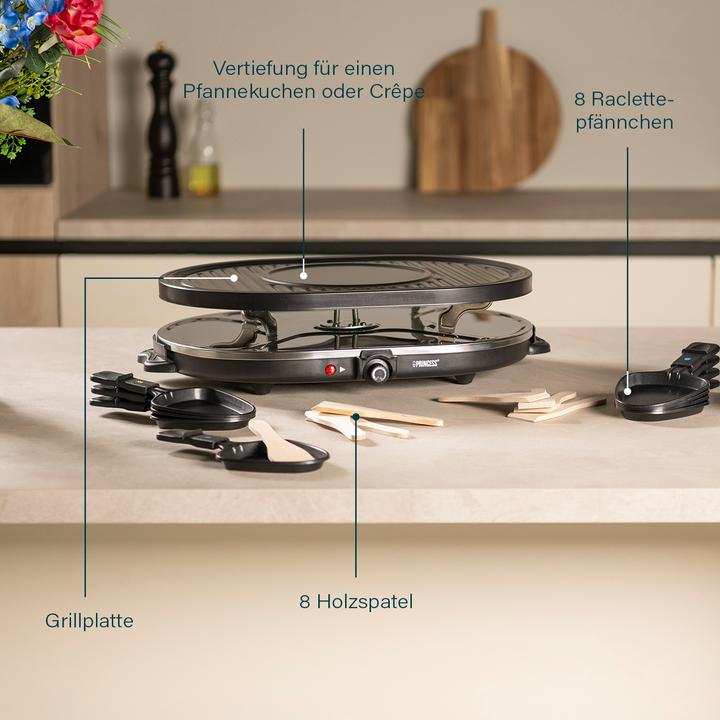 Produktbild Princess 162700 Raclette 8 Oval Grill Party